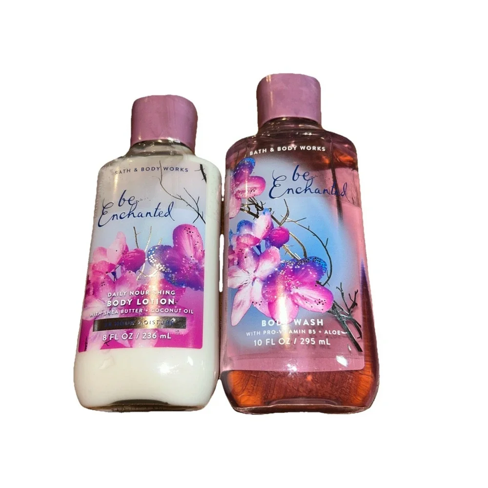BE ENCHANTED Bath and Body Works 2 Piece Set body wash and body lotion